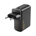 ⁦WiWU WARRIOR QC+PD GaN Fast Charger U022 1A+3C 100W⁩ – תמונה ⁦3⁩